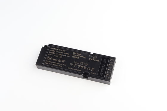ETSC 15W-12V Ultra-Thin Constant Voltage LED Driver برای تنظیم زمان و تنظیم CCT