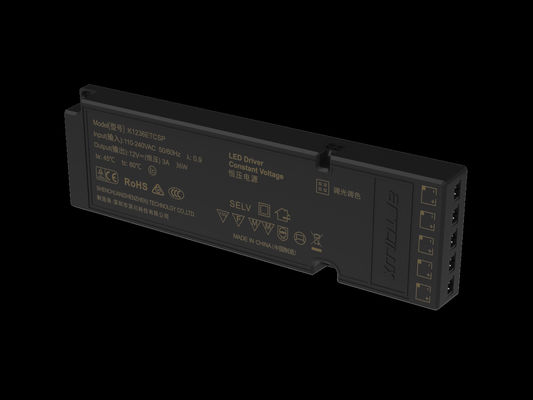 ETSC 36W-12V Ultra-Thin Constant Voltage LED Driver برای تنظیم زمان بندی و تنظیم CCT